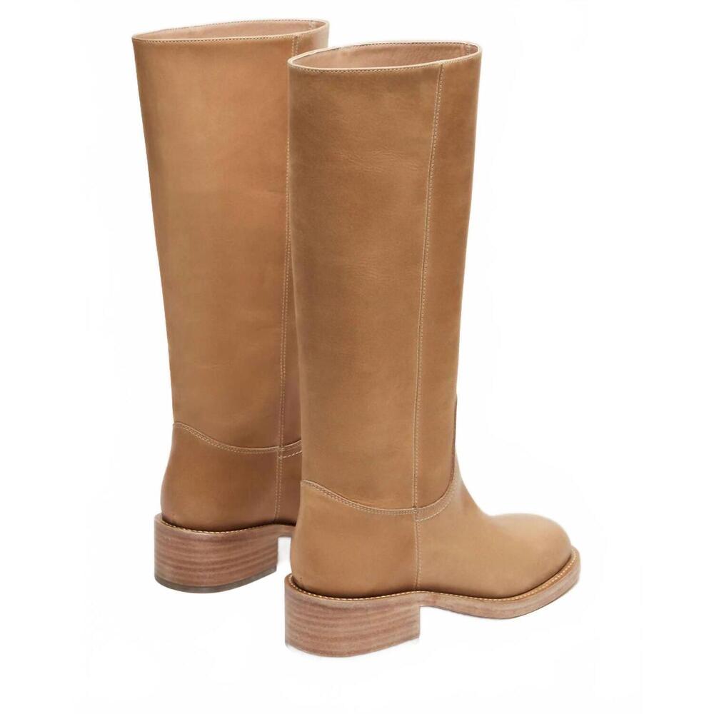 NEW STEVE MADDEN women's riggs wide calf boot in banana leather - Picture 8 of 8